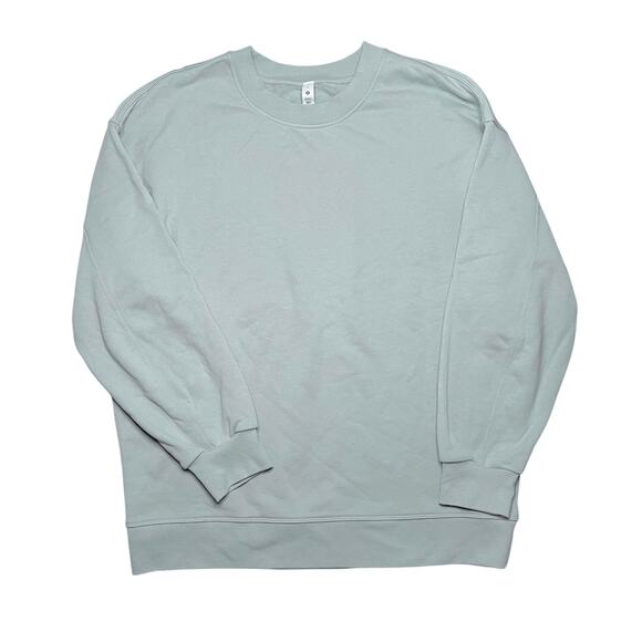 Lululemon Perfectly Oversized Crew Silver Blue Size 6 - Picture 1 of 4